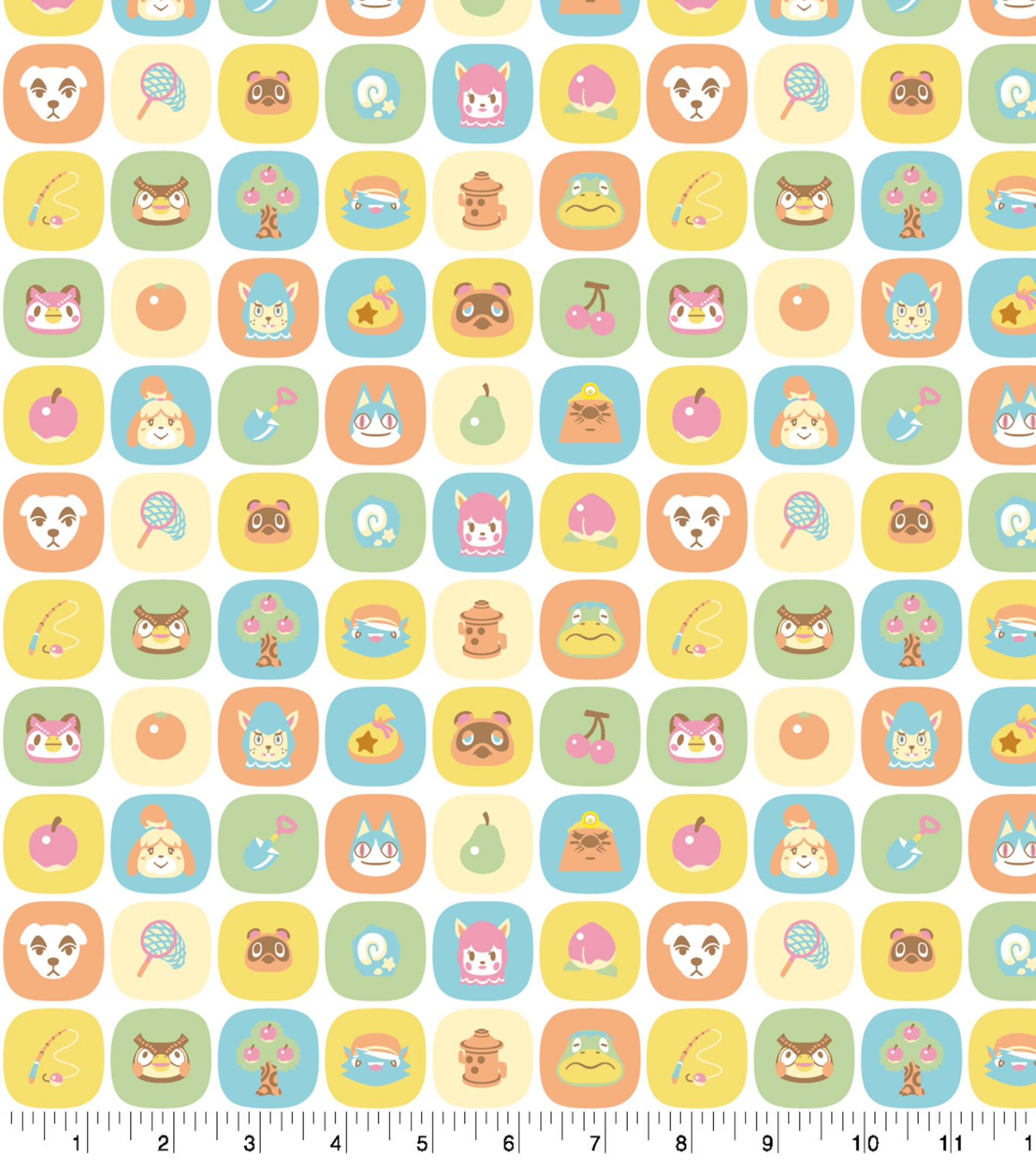 Nintendo Animal Crossing Friends Cotton Fabric